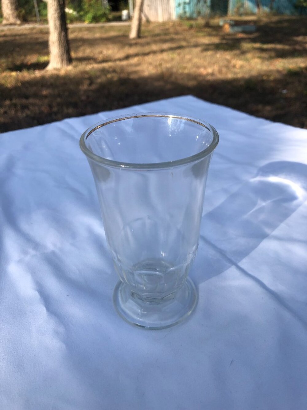 Vintage Footed Jelly Jar/Juice Glass